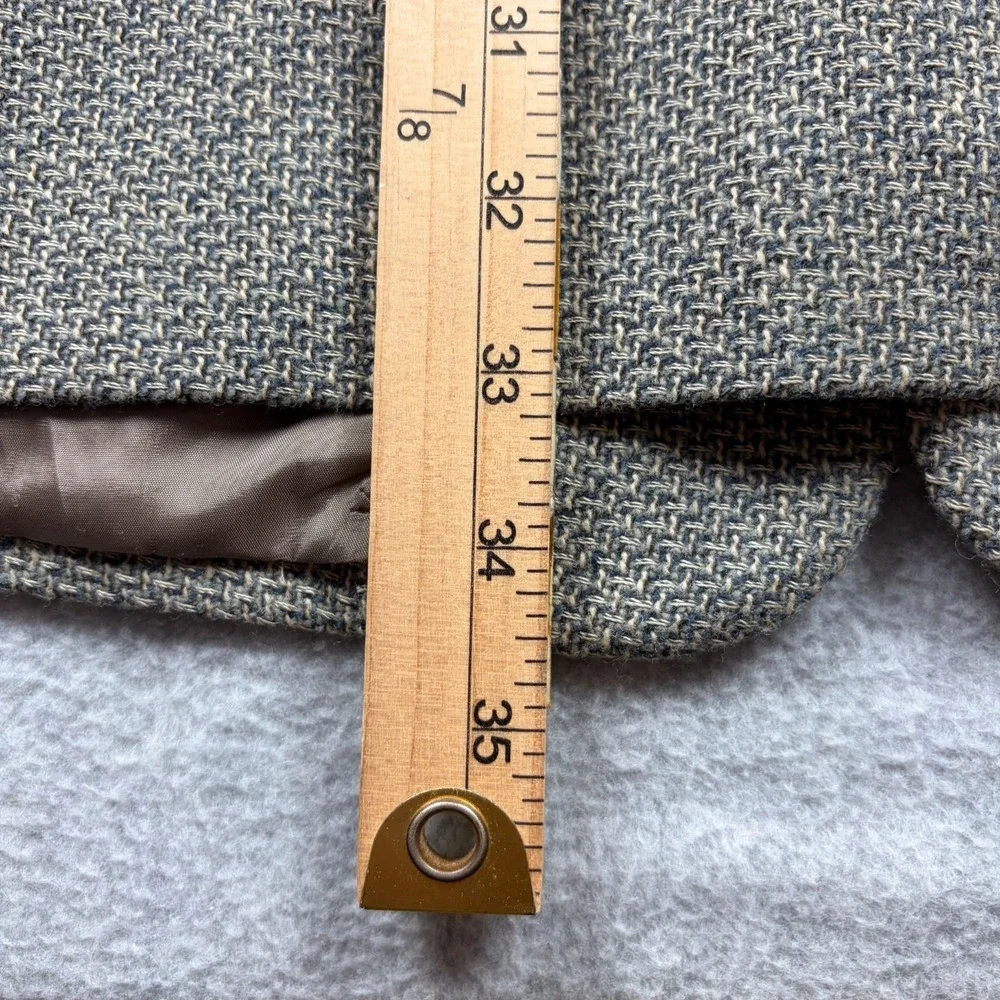 Vintage Mani Giorgio Armani Sport Coat Mens 43L Gray Tweed Wool Blazer Italy 90s